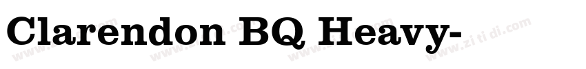 Clarendon BQ Heavy字体转换